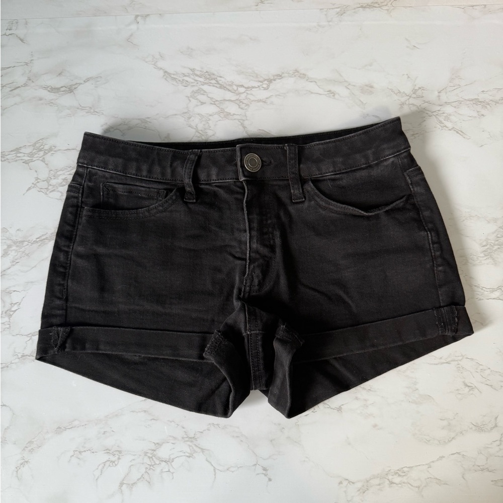 Black Denim SO Shorts - Size 5